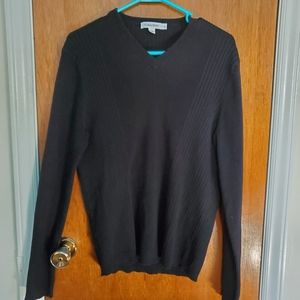 Men's Black Calvin Klein Ribbed Sweater